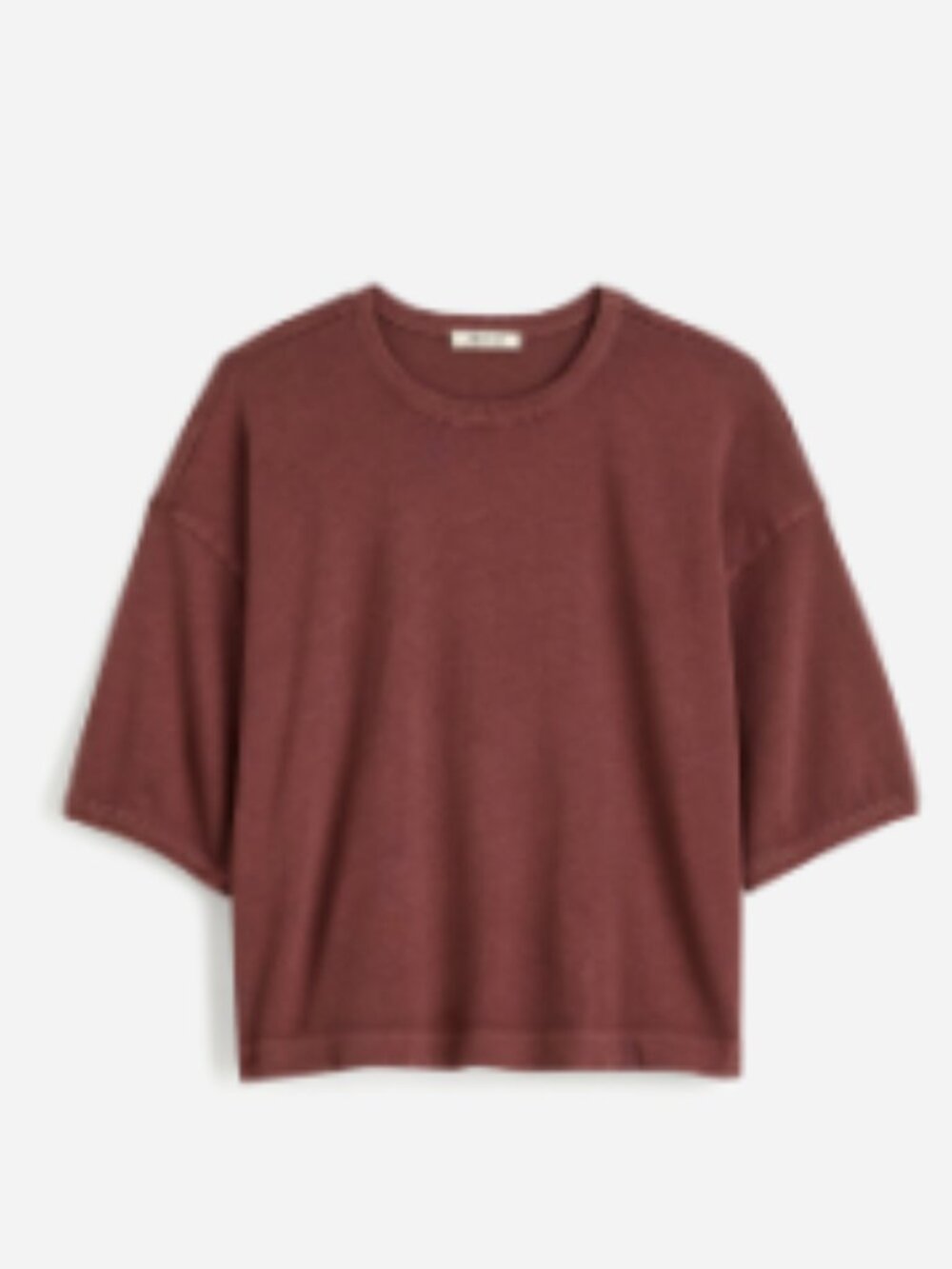 Madewell Relaxed Boxy Tee Medium Dark Fig